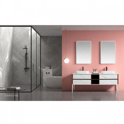 bathroom cabinet combination of modern simple washroom