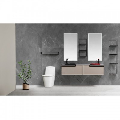 2020 double basin big size modern bathroom cabinet